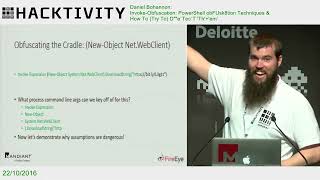 Daniel Bohannon   Invoke Obfuscation PowerShell obFUsk8tion