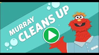 MURRAY Cleans Up || Sesame Street || Preschool Game || elmo's compilation