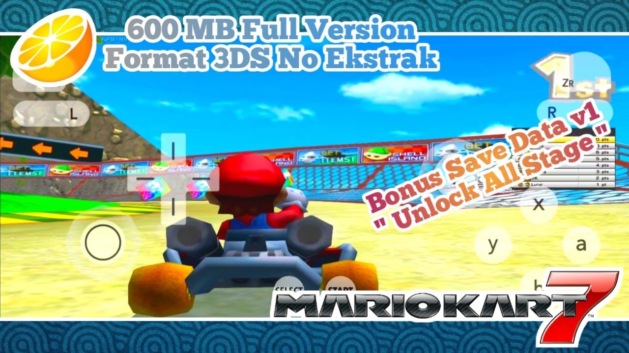 Mario Kart 7 Full Version + Save Data v1 | Citra Emulator - YouTube