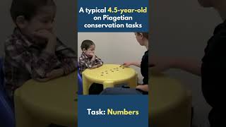 Celebrity A typical 4.5 year old on Piagetian Conservation tasks Wealth