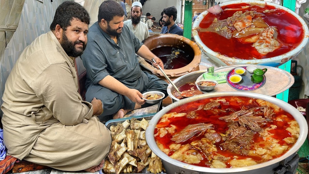 PAKISTANI RAMZAN SERI PAYE  - RAMZAN AFTARI SIRY PAYE -200 KG Heads & Legs Fry On Low Fire