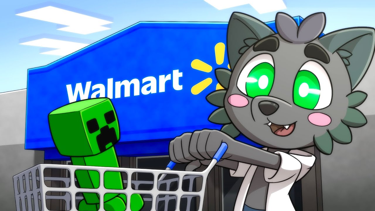 Comprando cosas de Minecraft en un SUPERMERCADO