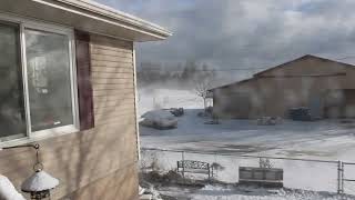 huge snow tornado