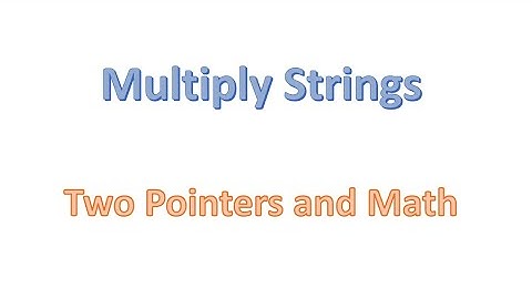 Multiply Strings