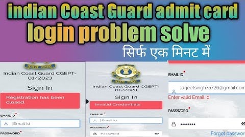 ICG Website login Problem🧐(Invalid Credentials, Registration hs been closed,Invalid Captcha) solve✅