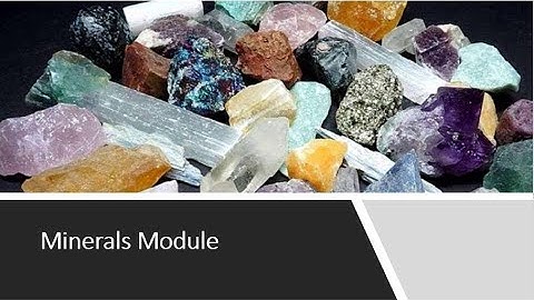 GLG101IN Minerals Intro Spring 2025