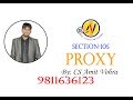 Company Law-General Meeting-Proxy