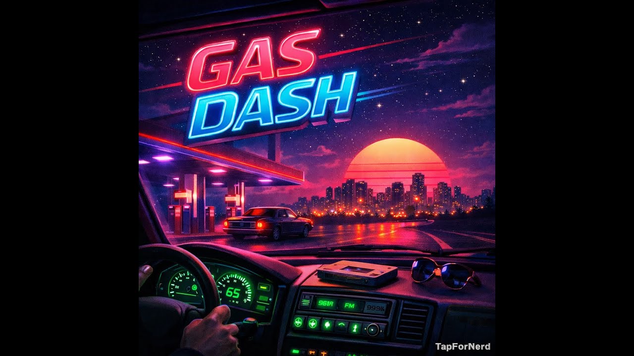 Gas Dash 🌌🚗 | Synthwave Night Drive Album | Relaxing Retro Neon Music for Late Nights