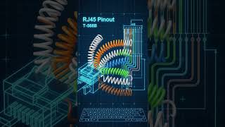 RJ45 T-568B Pinout Explained | Movie Trailer Style2.  RJ45 T-568B Wiring - 8 Wires One Connection