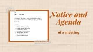 Notice and Agenda of a meeting|  CSEC EDPM