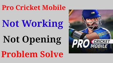 Fix Pro Cricket Mobile Not Working Problem | Pro Cricket Mobile Not Starting & Opening Problem Solve