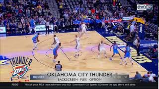 Oklahoma City Thunder - Man Offense - Backscreen - Flex - Option