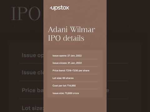 Adani Wilmar IPO details