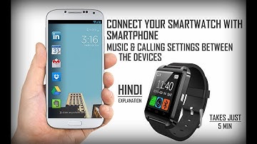 How to set up U8 SmartWatch with your smartphone using BTNotifications Easy in hindi