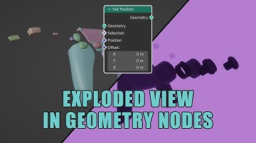 How to make a simple Exploded view in Geometry Nodes [Tutorial]