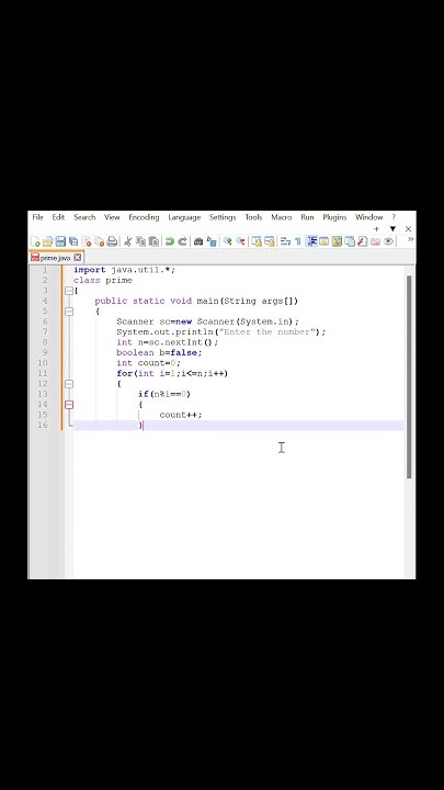 Prime number check in java #shorts #short #viral #coding #shortvideo ...