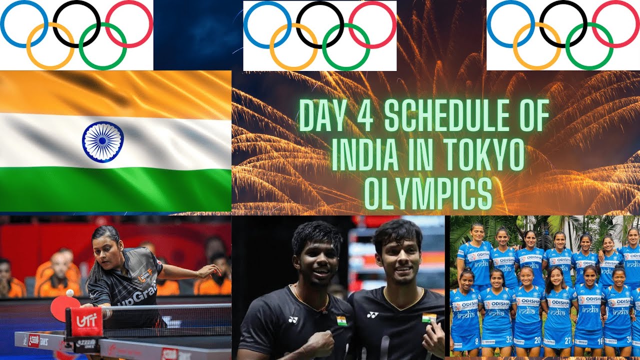 Day 4 Schedule (26/07/2021) of India in Olympics | India in Olympics ...