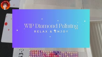 WIP - Robin Part 2 Relaxing, ASMR, No Talking, Real Time - Diamond Painting