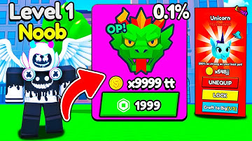 Starting Over as NOOB with OP GREEN BEAST In Climb and Jump Tower!