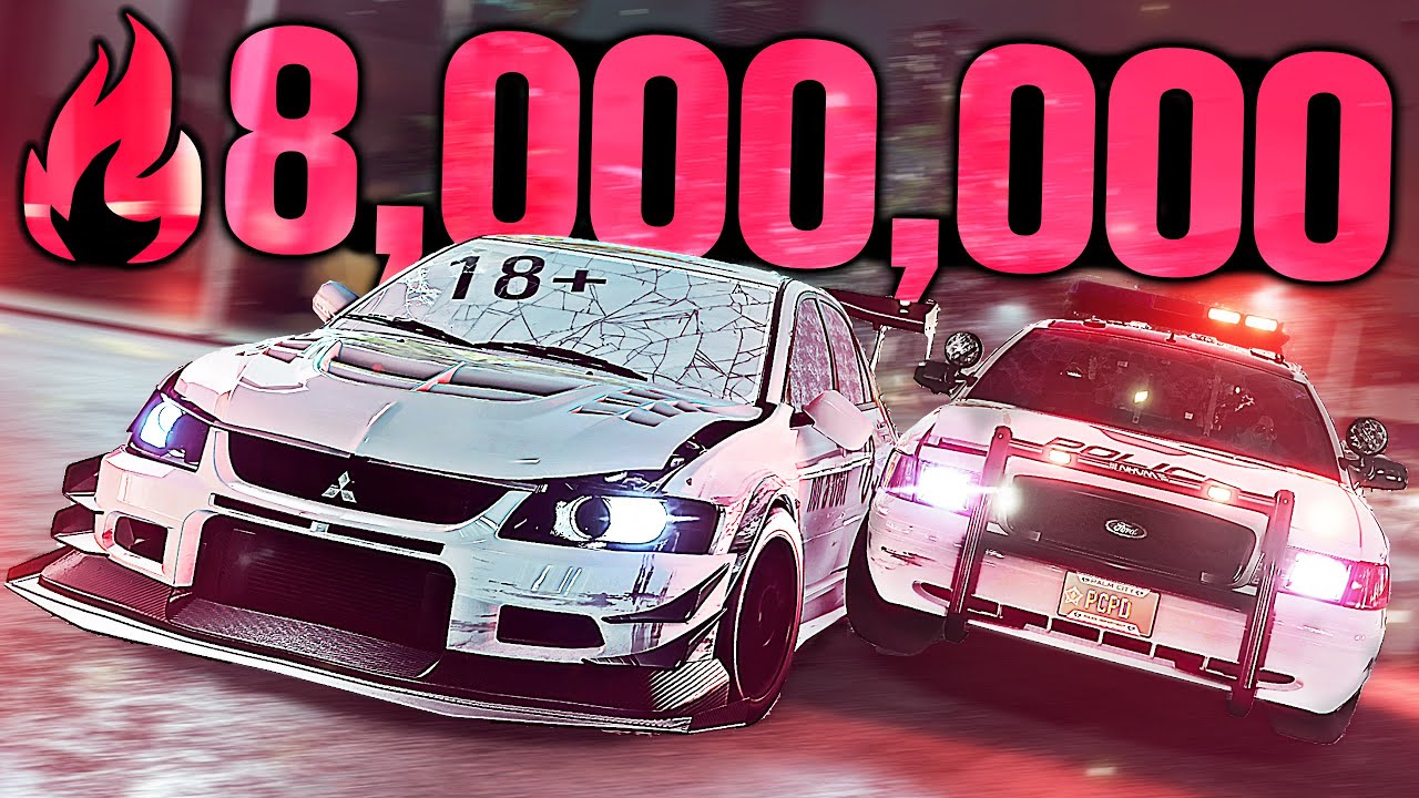⁣Need for Speed Heat - 8,000,000 REP IN ONE NIGHT! (18+ Evo)