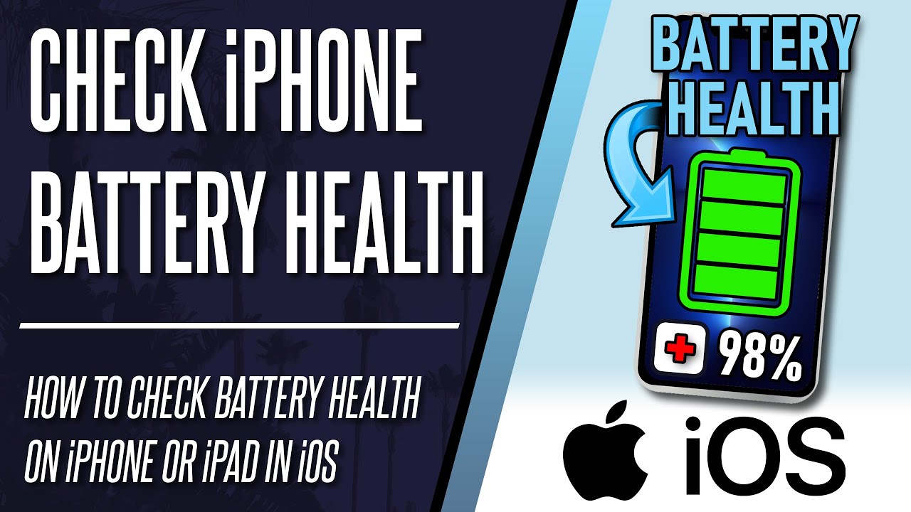 How to check battery health on iphone or ipad ios youtube