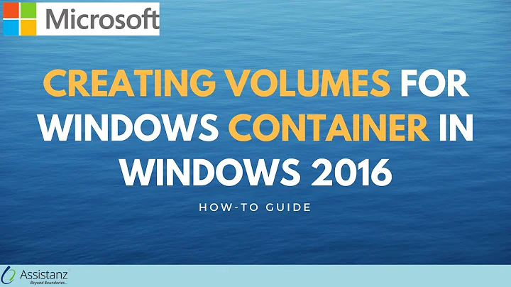 Creating Volumes for windows container in windows 2016