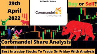 Daily Best Intraday Stocks To Trade On Friday 29 April 2022 | Coromandel Intl Q4 Results Review