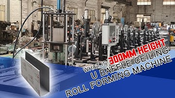 Introducing The 300MM Baffle Ceiling Machine | U Baffle Ceiling Roll Forming Machine Italy, Mexico