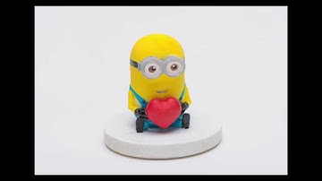 Movie Cartoon figure minions 3D Design and 3D printing.