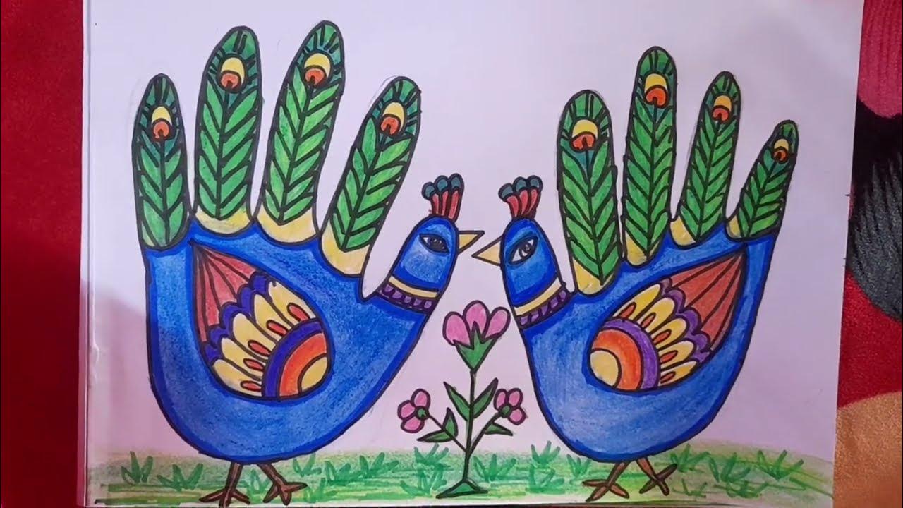 Kids Drawing - Oil Pastel Drawing By Master Aneesh Std.4