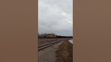 UP SD70AH Tier 4 Leading NB Empty Coal Drag on the BNSF Fort Scott Sub in Lenexa, KS 1-21-18