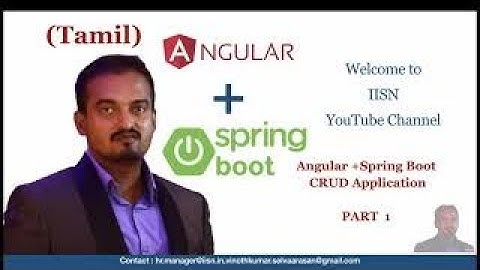 Spring Boot + Angular CRUD Operation in Tamil Part 1 | Angular in Tamil | Spring Boot + Angular