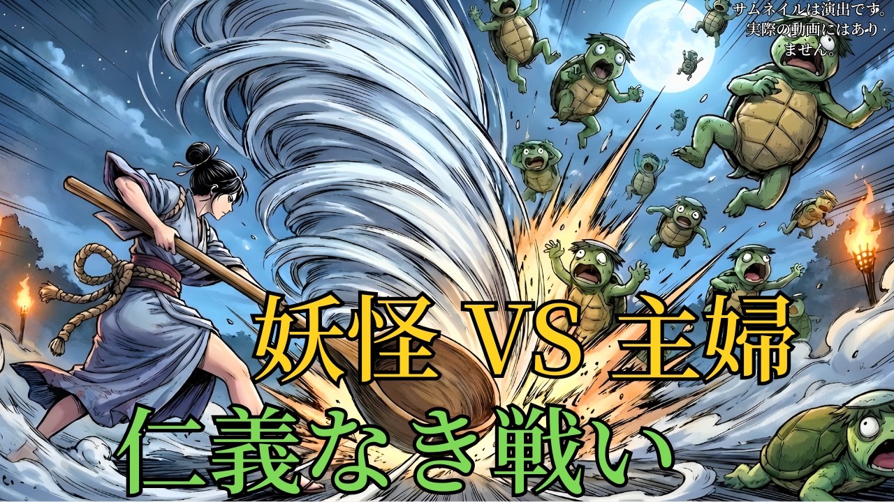 戦国時代にしゃもじを名刀に持ち替えて最強の女武者になった伝説の主婦と河童を退治して殿様に褒美をもらったという信じられないけど本当かもしれない愉快な話 | 民話 | 野談 | 時代劇 | 昔話 | 説話
