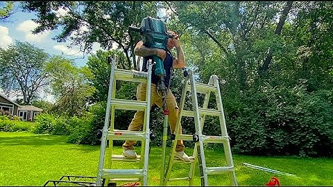 Driving standpoint well with a jackhammer - I hit pressurized groundwater