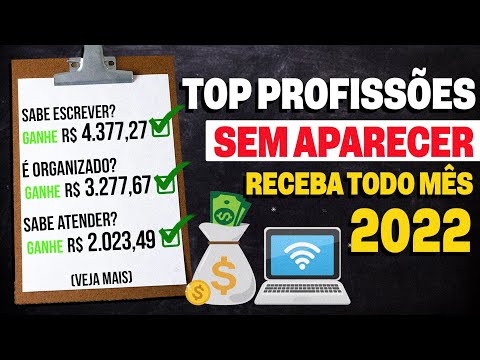 AS 12 PROFISSÕES ONLINE QUE MAIS PAGAM EM 2022 (SEM APARECER)