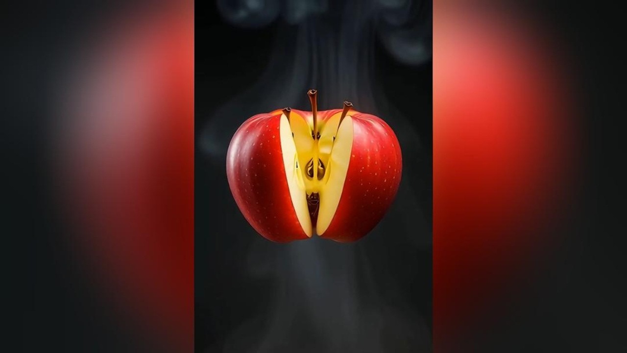 Crispy Apple Slices ASMR – Faceless Fruit Cutting