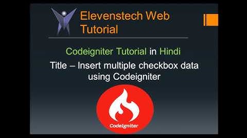 Insert multiple checkbox data using Codeigniter