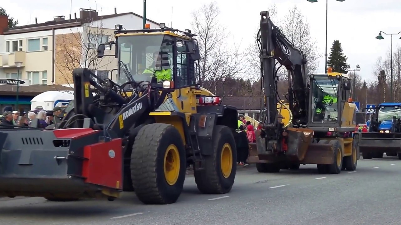 Suomi 100 -kulkue Taivalkoskella – Maarakennus- ja kaivosala
