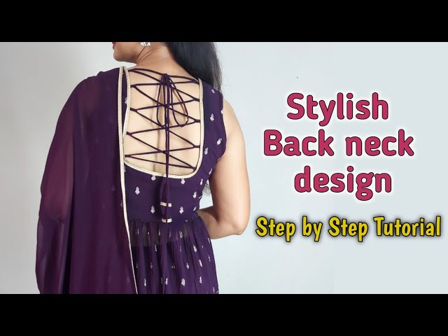 Latest back neck design with beautiful hanging latkan👗😍# stylish kurti  back neck design - YouTube