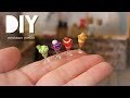 DIY☺︎How to make miniature Fruit parfait - Polymer Clay ミニチュアパフェ&フルーツの