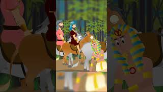 Miraculous Transformation: Moses Turns the Nile River Red!  I  #shorts #biblestoriesforkids