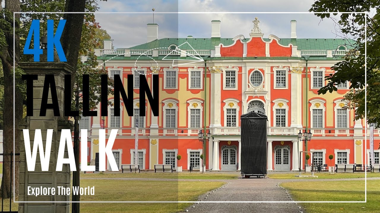 【4K】 Estonia Tallinn Walk - Kadriorg Palace Garden & Peter the Great House Museum