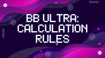 Blackboard Ultra Gradebook - Calculation Rules