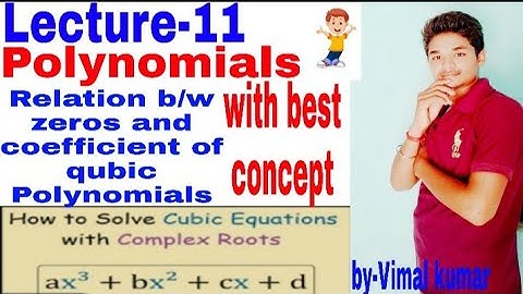 #polynomialsmm#  Lecture-11, Relation between zeros and coefficient of cubic Polynomials.