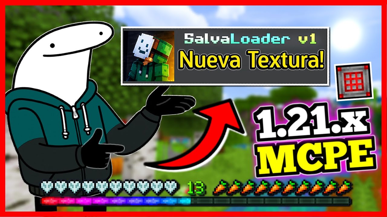 🔥 HICE UNA TEXTURA ÚTIL para MCPE 1.21.X! 🤯| MI NUEVA TEXTURA |  SALVA LOADER V1