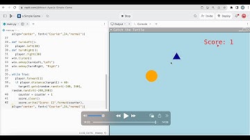 Python Turtle 2 - A Simple Game