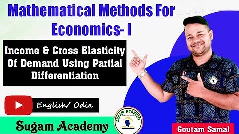 Income & Cross Elasticity Of Demand Using Partial Differentiation || Mathematical Methods For Eco