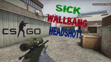 Random AWP Wallbang Headshot - CS:GO