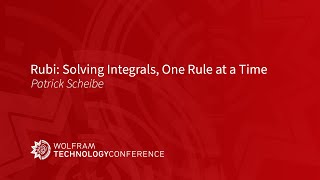 Rubi: Solving Integrals, One Rule at a Time by Wolfram 165 views 2 months ago 28 minutes