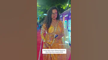 Indian Idol Winner Manasi Ghosh At 22nd Tele Cine Awards 2025 Viralkolkata Tollywood Trending Yt 